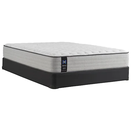 King 12" Firm Tight Top Encased Coil Mattress and Standard Base 9" Height